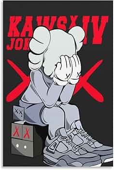 Amazon.co.jp: アートパネル KAWS セサミストリートカウズ パネル