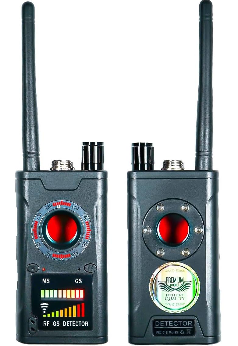 Rilevatore di Telecamere microspie - Scanner di Segnali RF, GPS e Campi Magnetici per Privacy e Sicurezza in Auto, Casa e Ufficio (k18s)