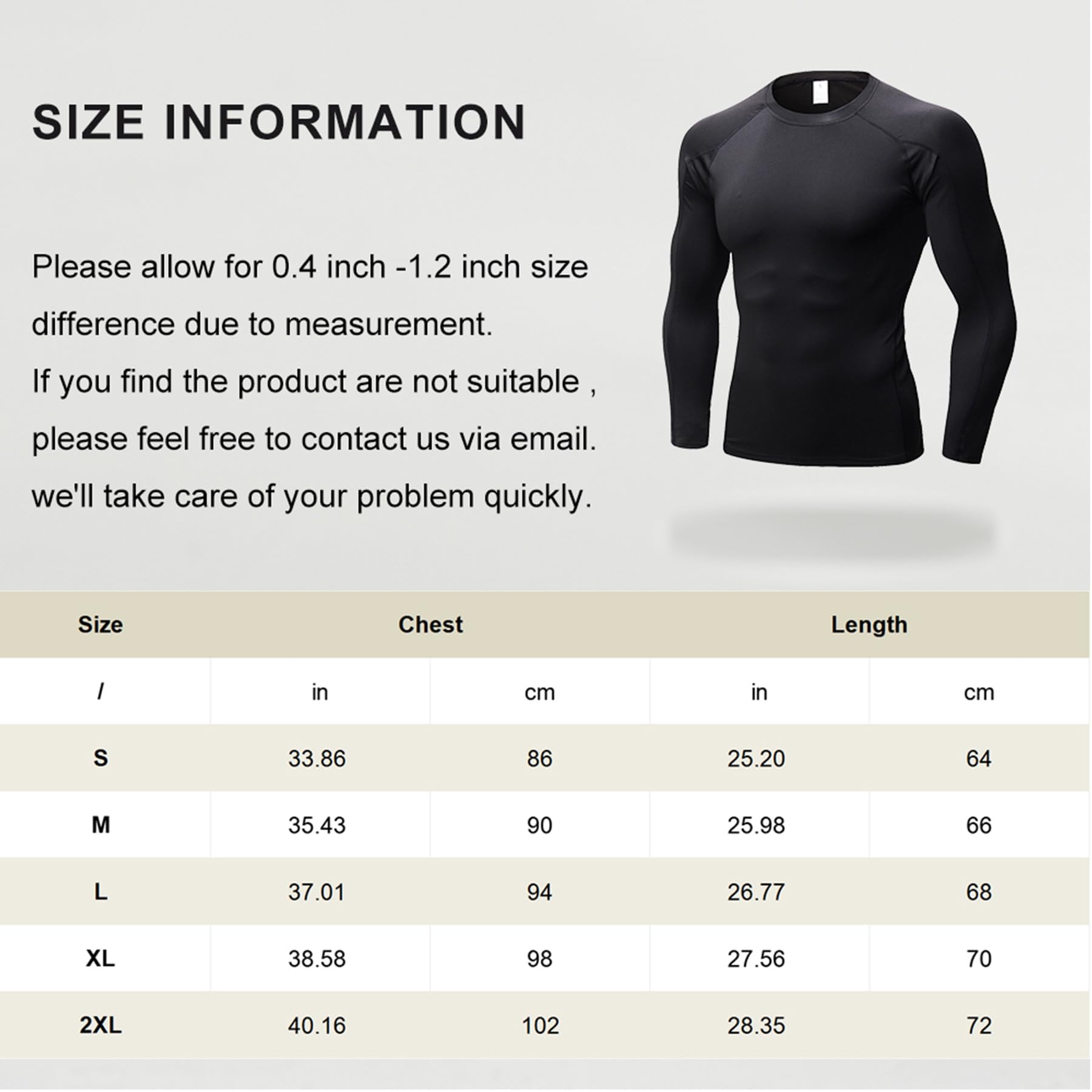 LANBAOSI Paquete de 3 camisetas de compresión de manga larga para hombre, secado rápido, protección solar, para correr, entrenamiento, capa base
