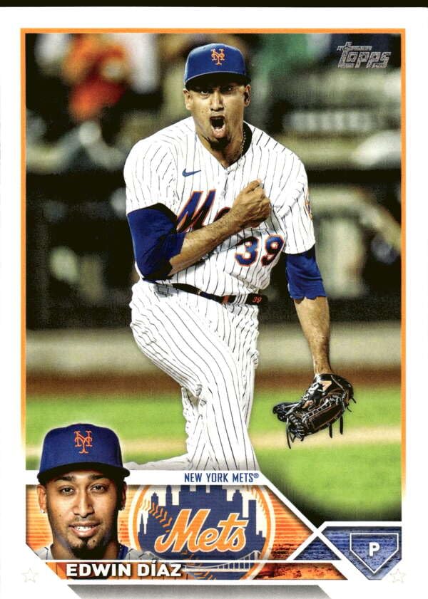 Amazon.com: 2023 Topps #482 Edwin Diaz New York Mets MLB Baseball