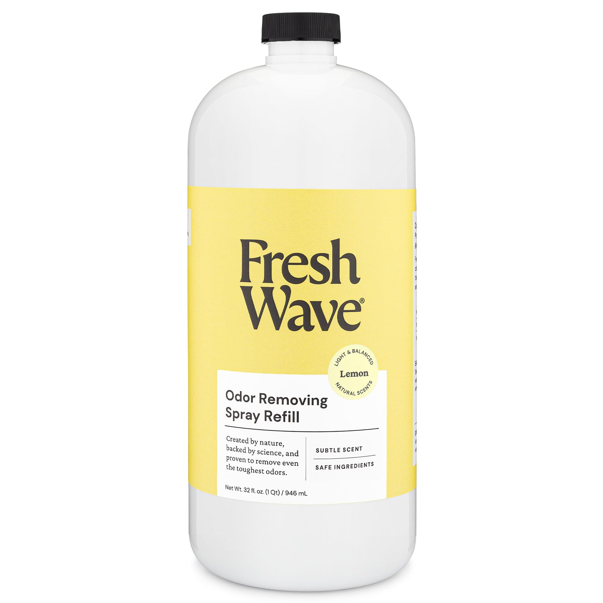 Fresh Wave Lemon Scent Odor Eliminator Spray & Air Freshener Refill, 32 fl. oz.