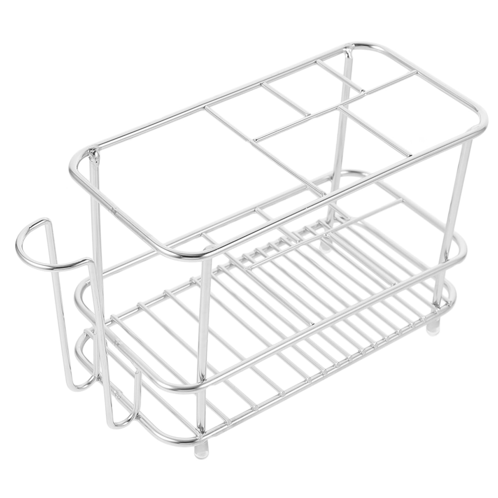 MAGICLULU 5St zahnbürstenhalter aus Edelstahl SLS automatisch Zahnpasta Stand rasierhobel Halter Makeup Brush Holder Zahnbürstenhalter aus Metall Badezimmerzubehör Rostfreier Stahl Silver
