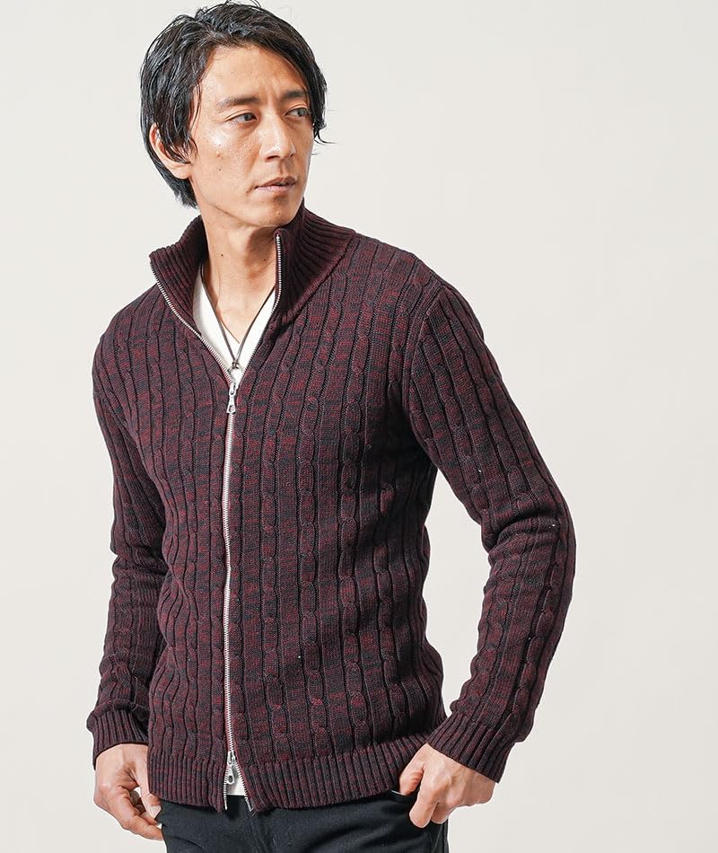 マネキン買い メンズ 40代 50代 冬 メンズ ファッション 全身コーデ 【メランジウーステッドスタンドジャケット】 全身コーデセット イケおじファ
