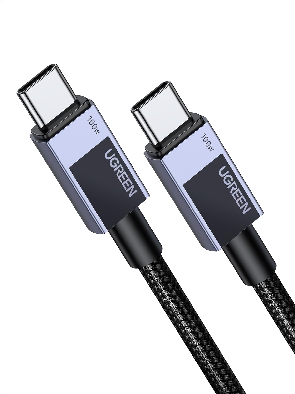 UGREEN USB C Cable, Type-c Cable, PD 100W/5A, Ultra Fast Charging, USB-C & USB-C Cable, E-Marker Chip, Includes Cable Tie, Heavy Duty Nylon Braided Type C Cable, Compatible with iPhone 15 Series,