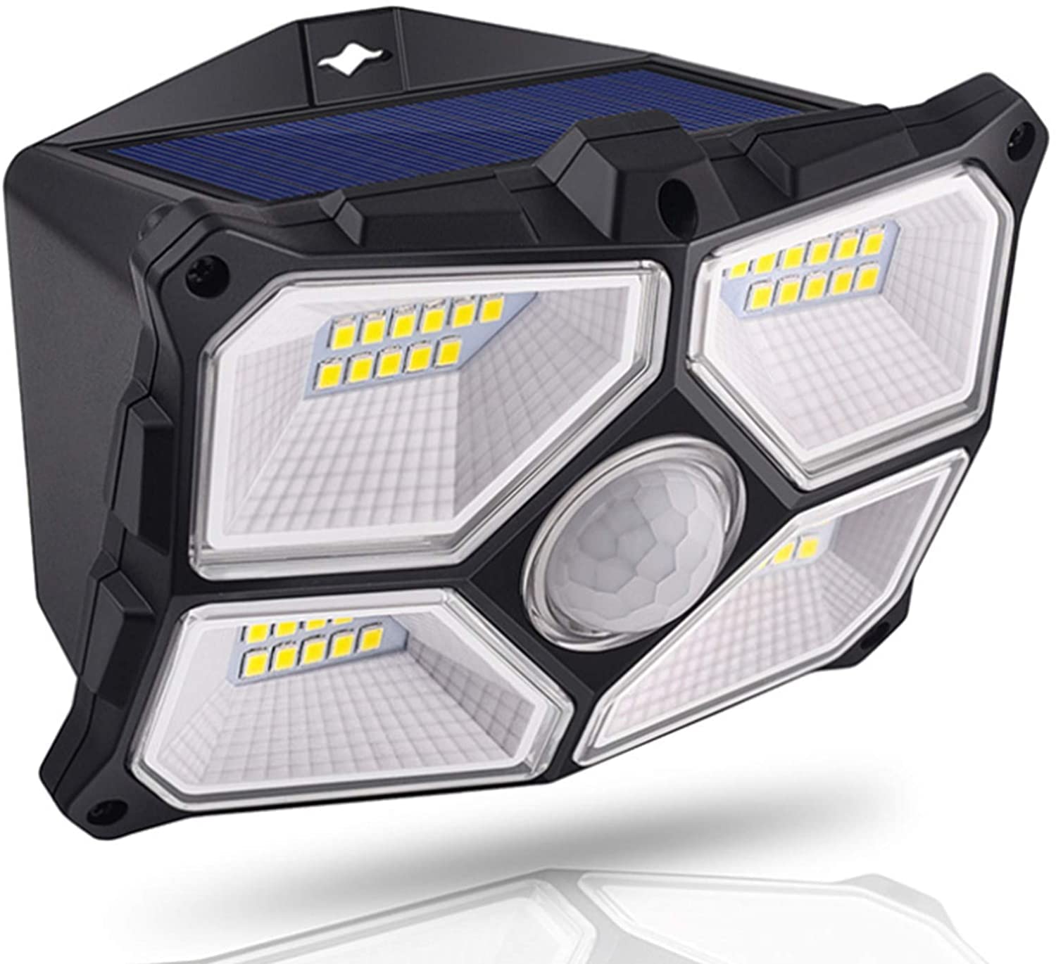 Luces Solares LED Para Exteriores, 40 Luces LED Seguridad Con Sensor Movimiento Solar Con 3 Modos De Iluminación Inteligente IP65 Luz Pared Impermeable Para Valla Puerta Patio 2 Piezas