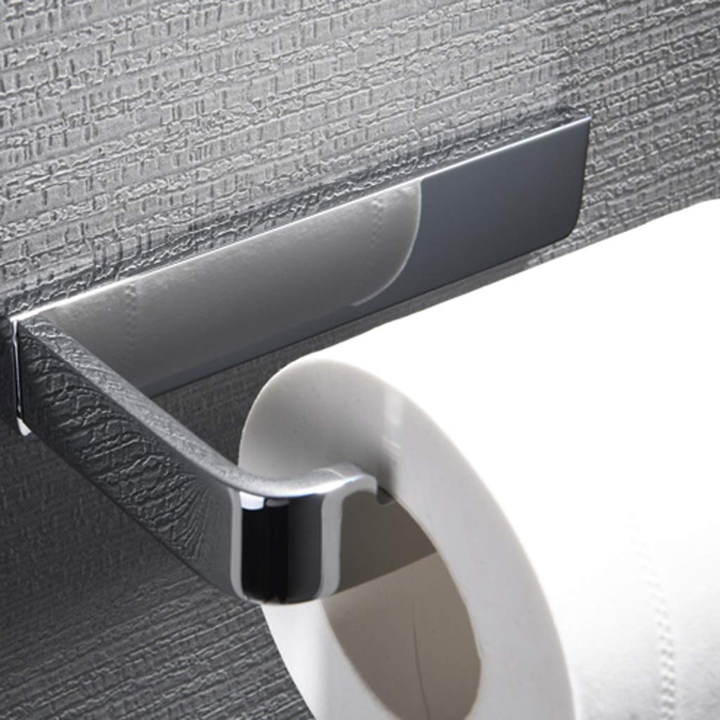 Portarrollos de papel higiénico Portarrollos de papel higiénico adhesivo Portarr Portarrollos de papel higiénico autoadhesivo para baño Montado en la pared Acero inoxidable Dibujo de alambre