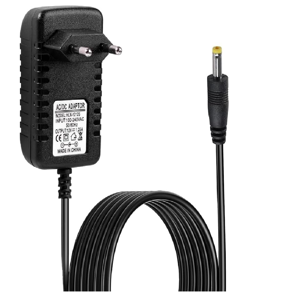 12V 1.25A Cargador Adaptador para Echo Dot(3.ª, 4.ª Y 5.ªGen),15W Adaptador de Corriente Compatible con Alexa Echo Show 5 1.ª Y 2.ª Gen Echo Spot Echo Pop Fire TV Cube,12V Alimentación Cargador.
