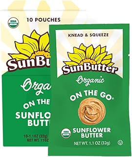 SunButter Sunflower Butter Organic, 1.1 Oz - 10 Count (Pack of 3)