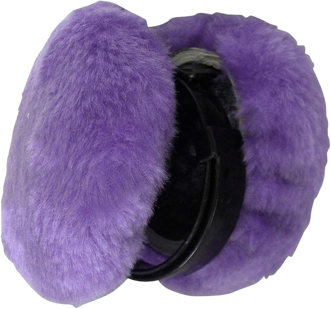 Solid Colors Ear Muffs Folding Earmuffs Ear Warmers purple One Size