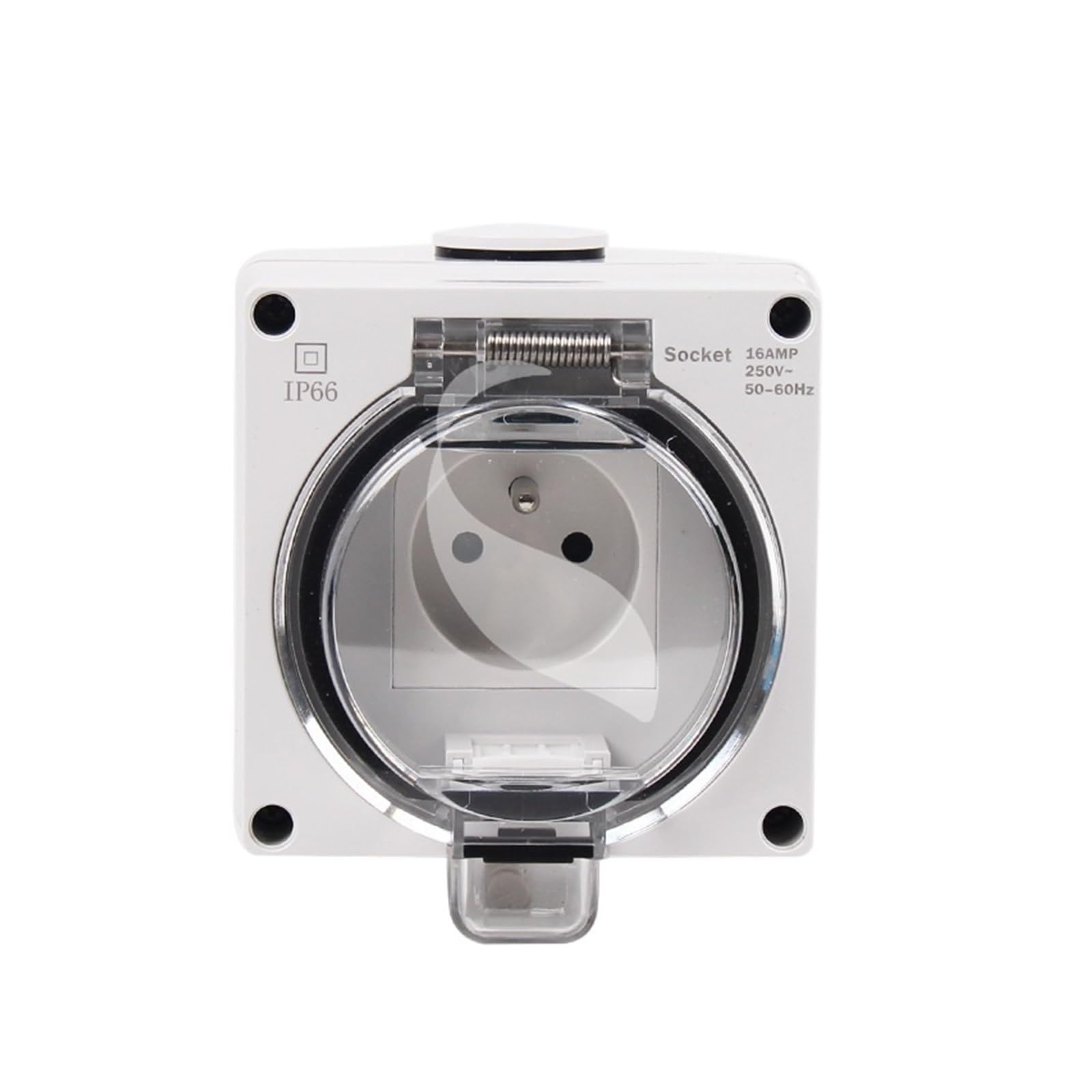 Prise allemande SPL66-SR triple étanche et anti-UV en plastique isolé