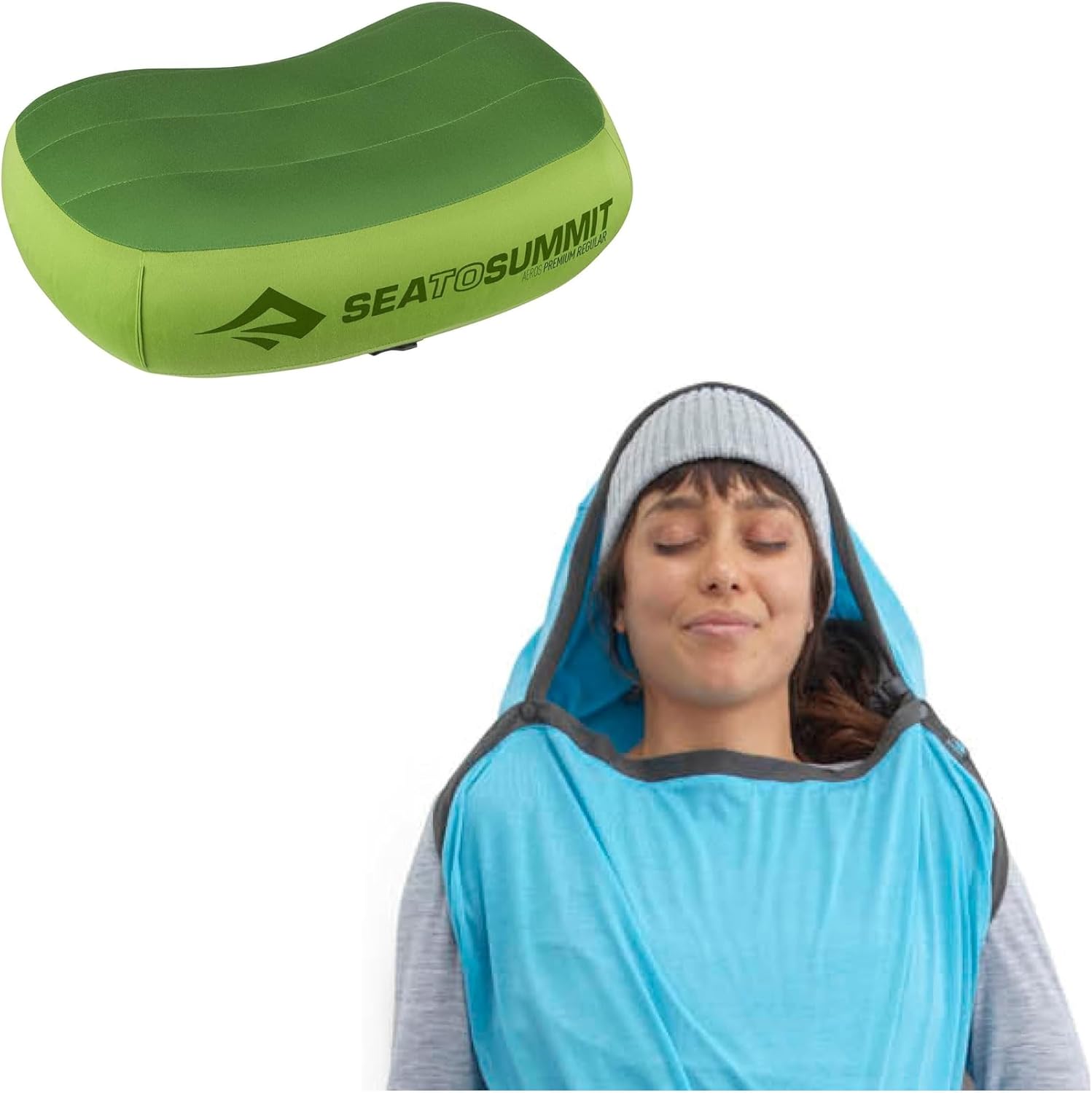 Sea to Summit Sleep System: Aeros Premium Pillow and Breeze Sleeping Bag Liner