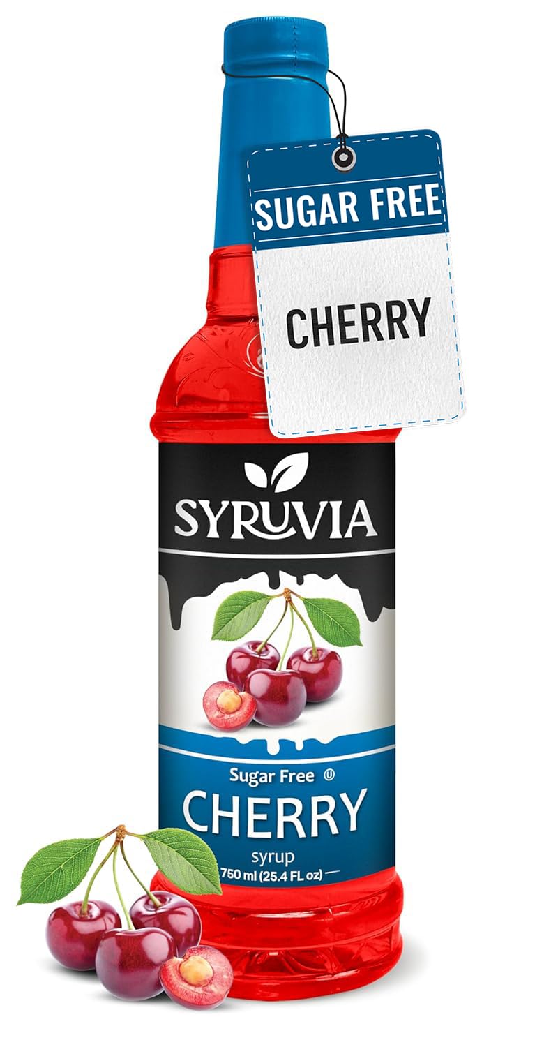 Syruvia Sugar Free Coffee Syrup, Maple Bourbon Pecan Flavored Syrup for Drinks, Lattes, and Desserts – 25.4 fl oz (Pack of 2)
