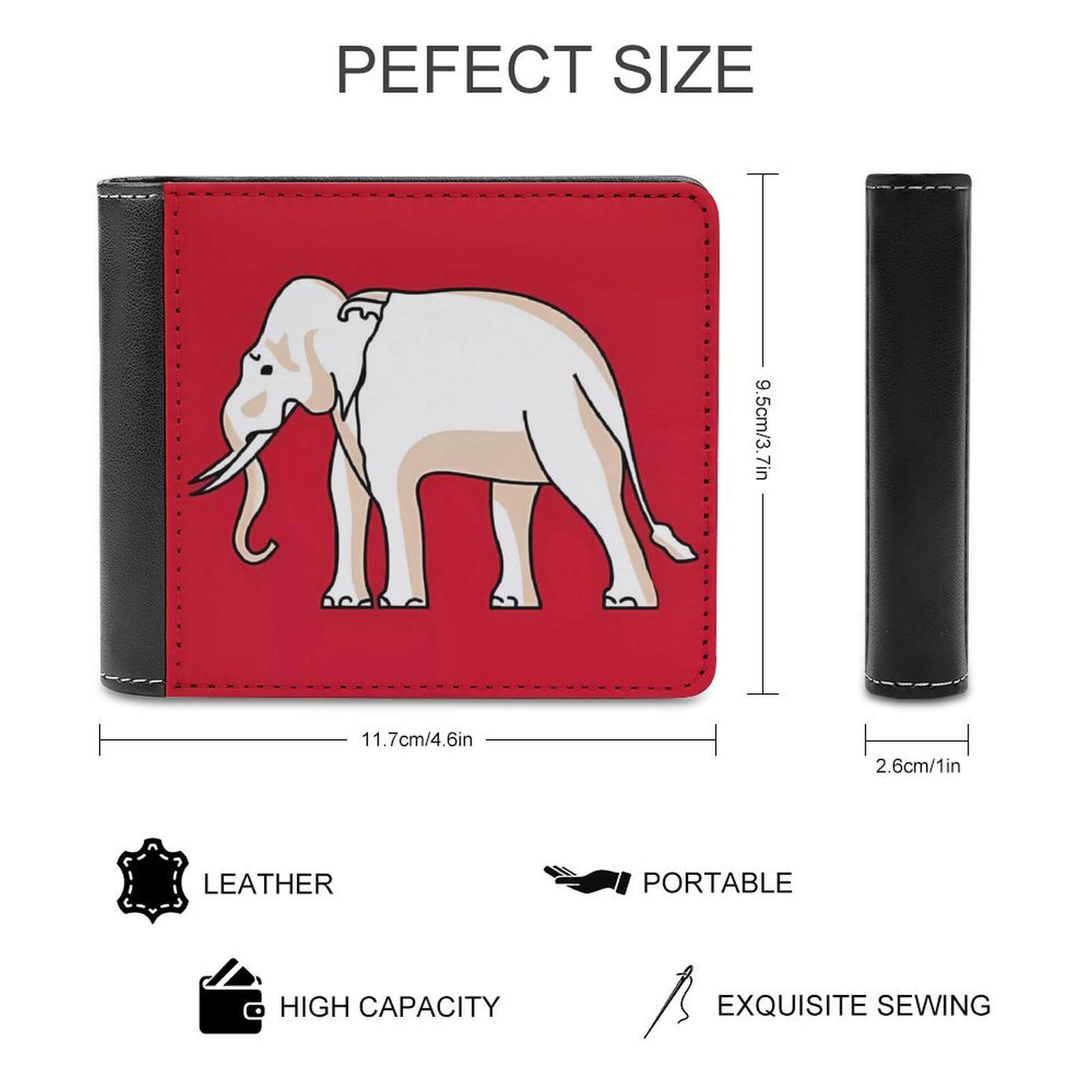 Kingdom of Siam Thailand Flag Funny Billfold Wallet Credit Card Holder Slim Passcase Pouch Purse for Men Women