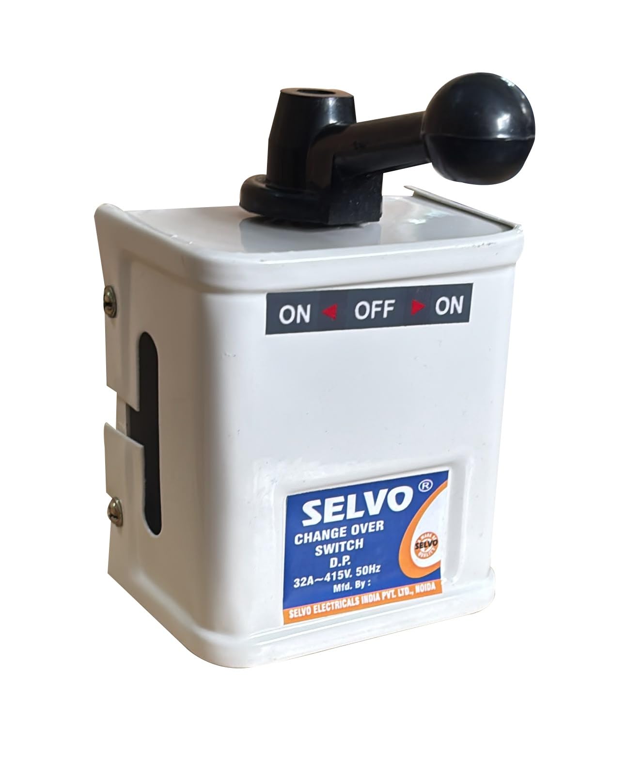 SELVO 32A Double Pole (DP) Mini Changeover Switch | 2 Pole Manual Changeover Switch | 415V AC, 50Hz | Heavy Duty Copper Contacts | Compact Metal Enclosure-image-15