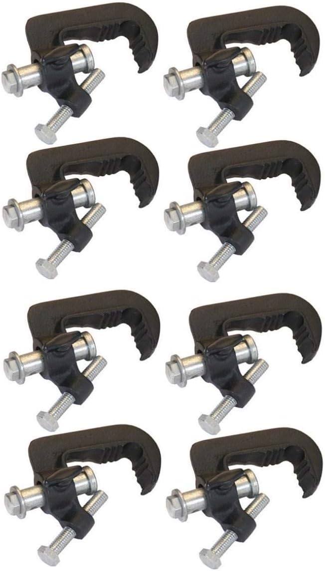(8) CHAUVET DJ Heavy Duty C-Clamps 110 lb Capacity Truss Light Mounting | CLP-05