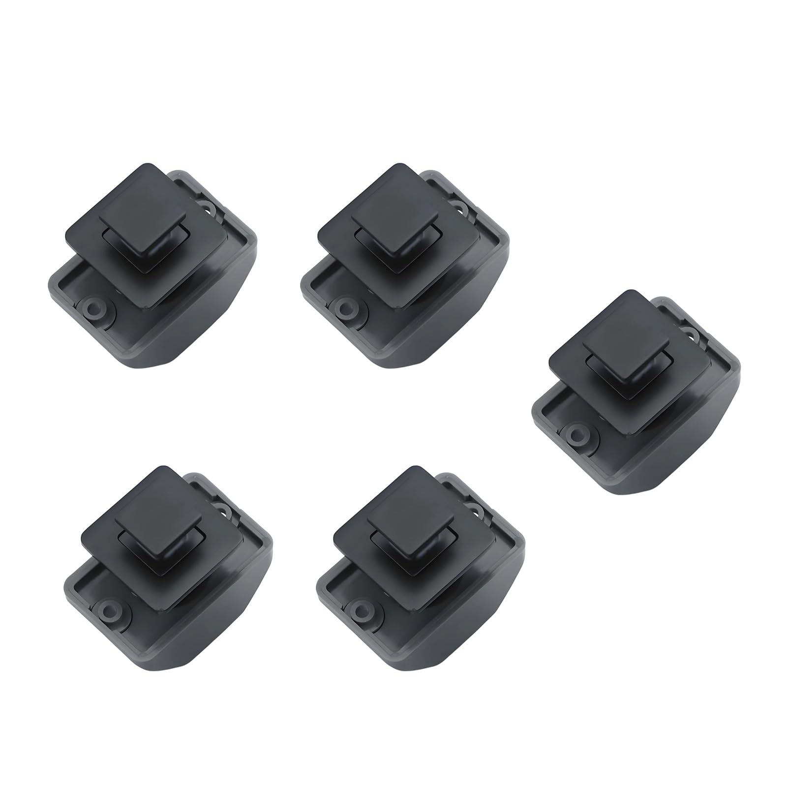CUNZJIA 1/5Pcs Alloy Push Button & Operate with Secure Locking Mechanism for Boat & Marine Vehicles