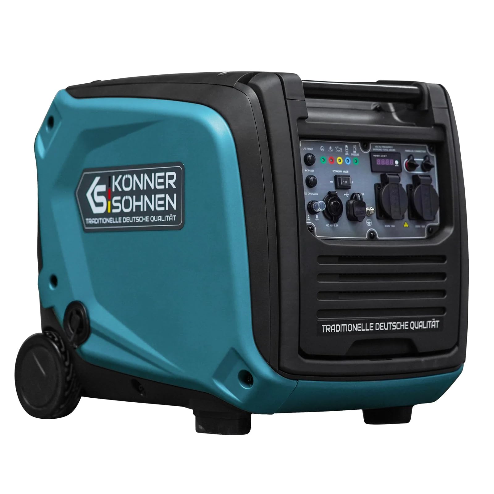 Generador de gas GLP KS 4000iEG S de Könner & Sönen, generador de energía de gas 4000 W, 2 x 16 A (230 V), 2 puertos USB,generador de energía gasolina silencioso, EURO V