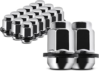 A-Premium 20PCS M12-1.50 Wheel Lug Nuts Ball Seat Compatible with Honda CR-V Civic Accord Crosstour Fit Insight Odyssey Pilot Acura Isuzu Replace# 90381-SV7-A01 90381-SV1-981 90381-SR3-981 611-138