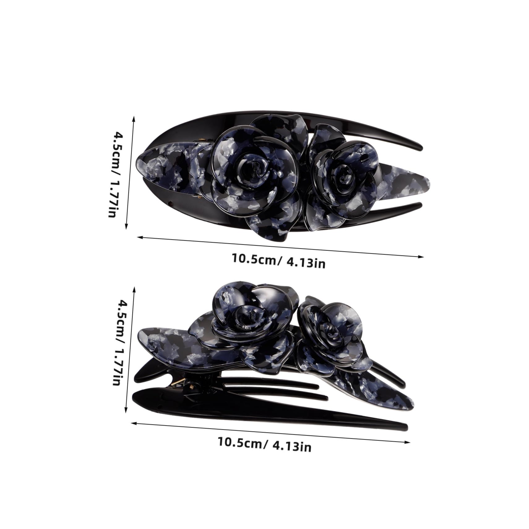 Beavorty Swallowtail Hair Clip French Style Barrette Decorative Hair Clips for Women Styling Accessory