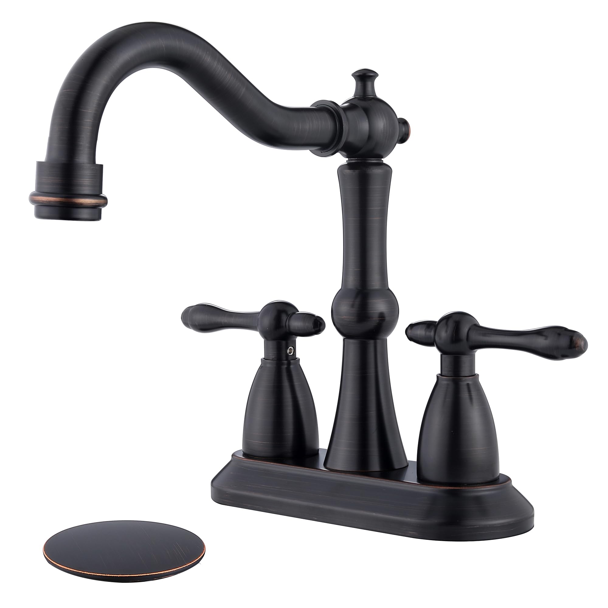 JXMMP Oil Rubbed Bronze Antique Bathroom Faucet 2 Hole, Stainless Steel ...