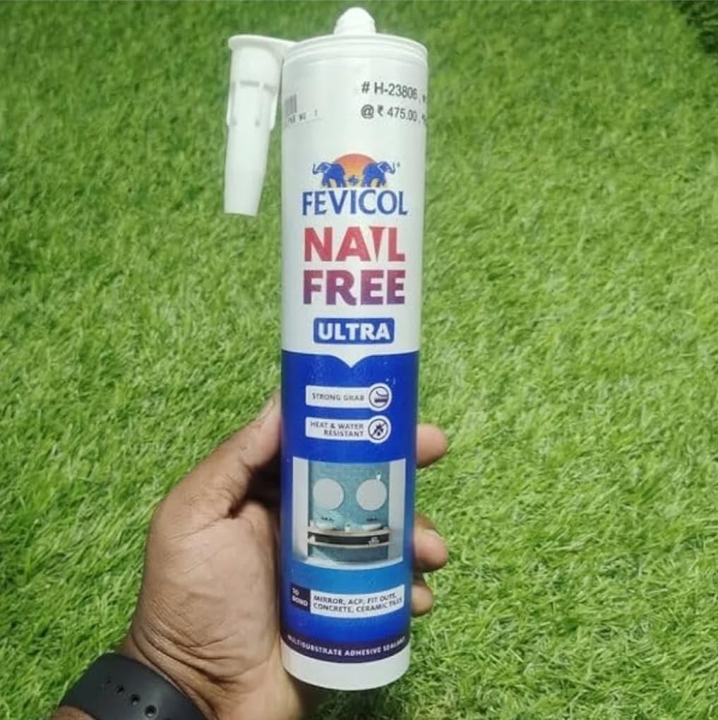 Fevicol Nail Free Ultra Heavy Duty Adhesive Glue with 1 Stainless Steel Gun, Combo Pack of 2 (B0D6LP2PCS) Amazon Price History, Amazon Price Tracker