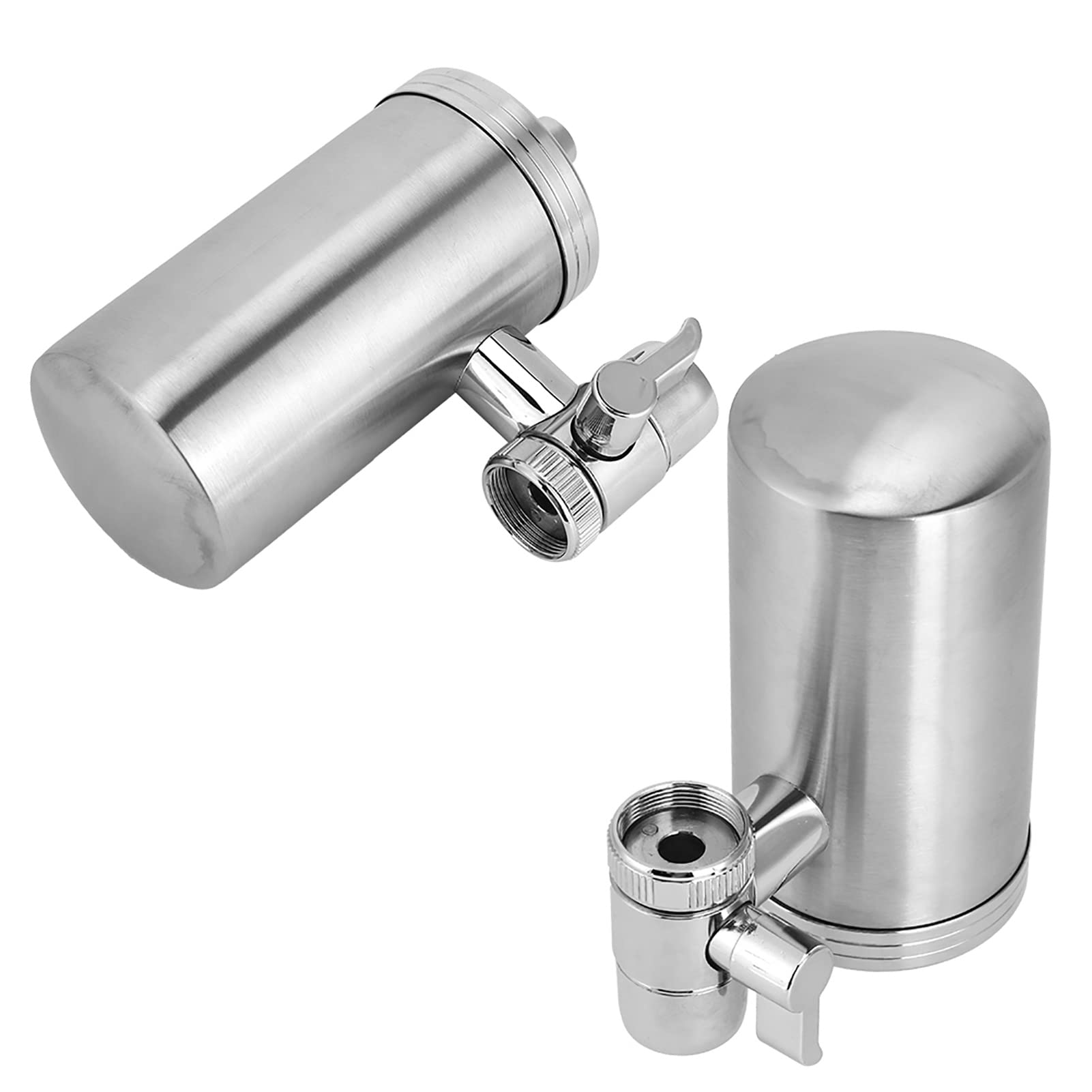 Filtro Acqua Rubinetto Diceevil - Acciaio Inox, 4 Cartucce, Rimuove Cloro E Metalli Pesanti
