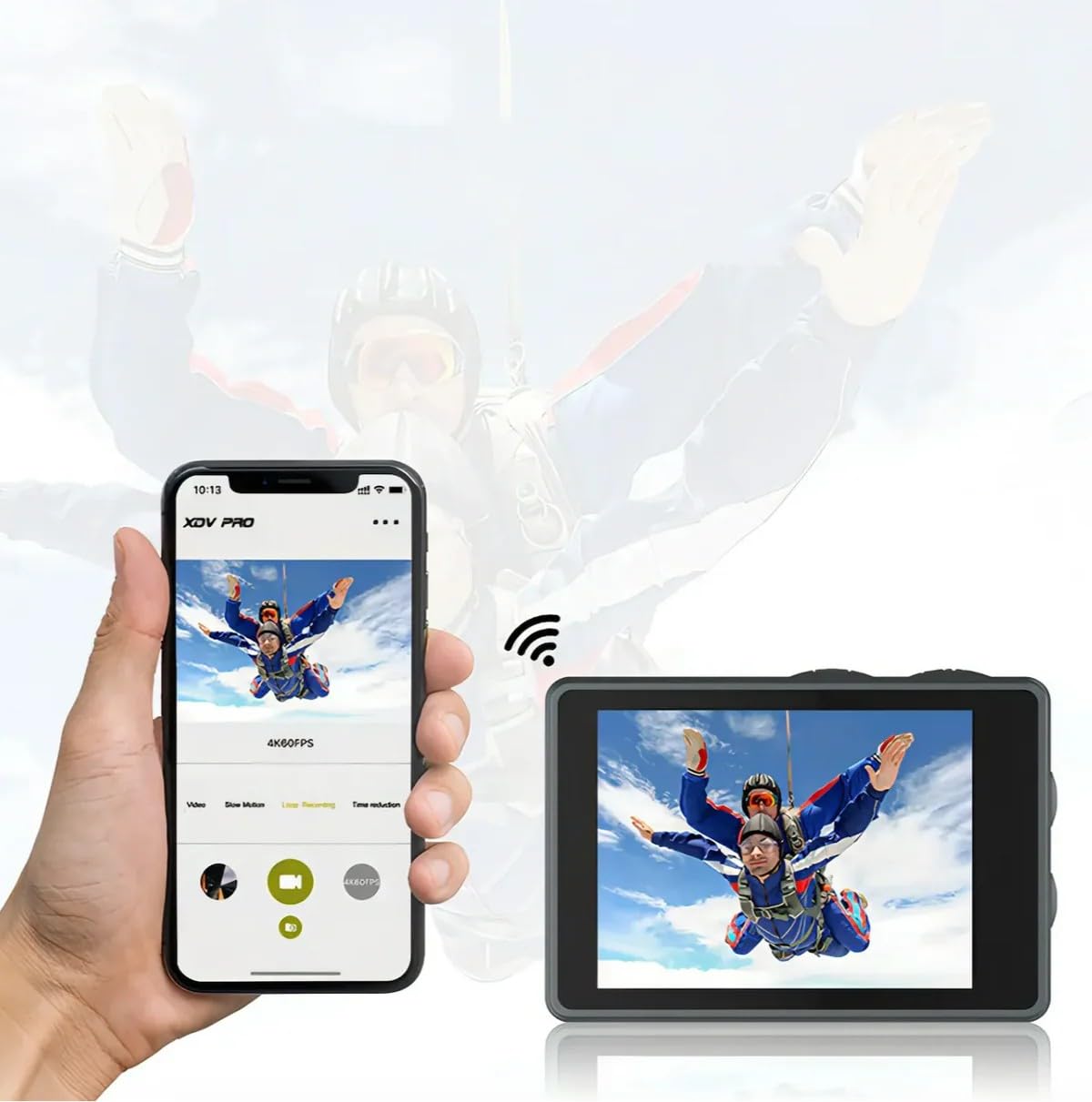 Original Danxon Action Kamera (C1S-5K Fernbedienung – Nutzungsbedingungen, 64 GB)(grau)