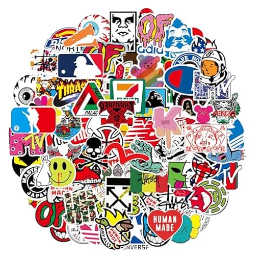 Kaderas Marca Pegatinas 101 Unidades de Vinilo para Monopatín, Portátil, Guitarra, Estuche de Viaje, Equipaje, Bicicleta | Ya disponible en tu tienda friki favorita! En mundofriki.es!