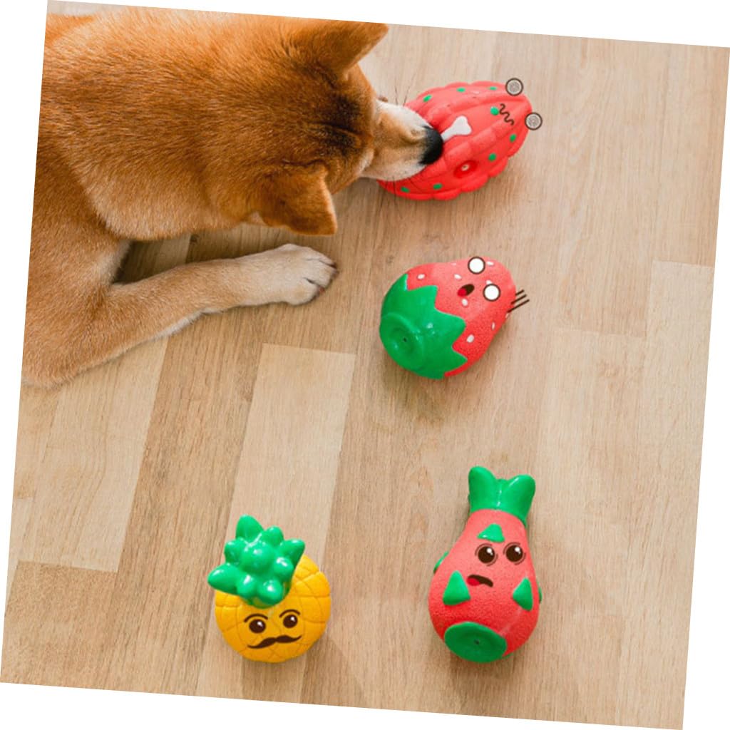 Kisangel 4piezas Juguete Masticable para Perros Interactivo Resistente y Sonoro para Perros De Mediano para Mantener Tu Mascota Entretenida y Saludable