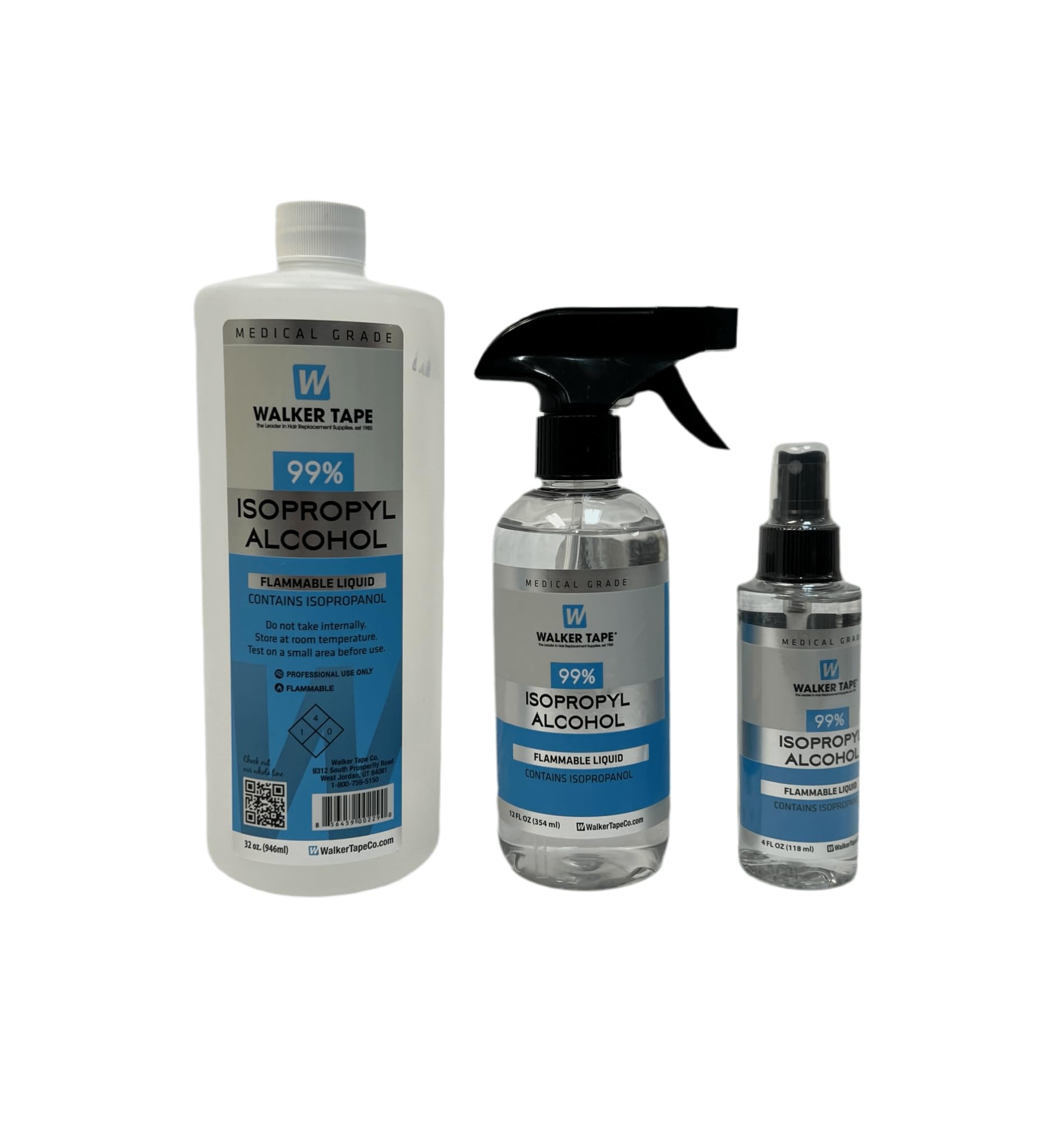 Walker Tape Professional Medical Grade 99% Alcohol Quart Co.