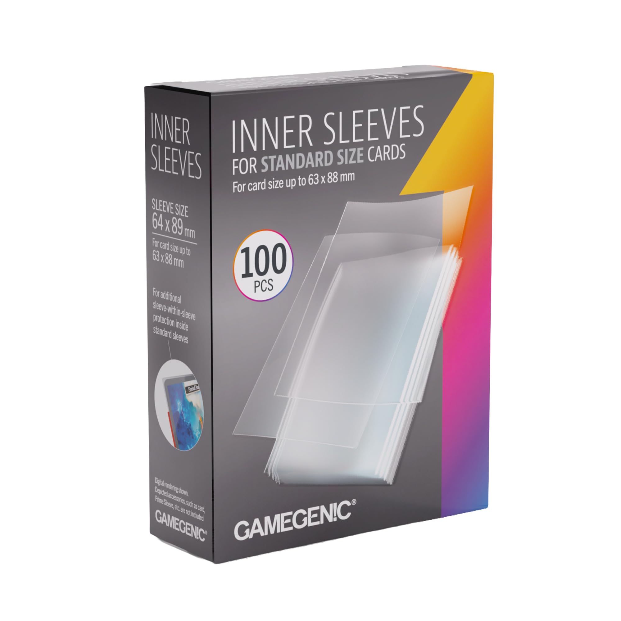 Gamegenic Inner Sleeves 64x89 – 100 Count