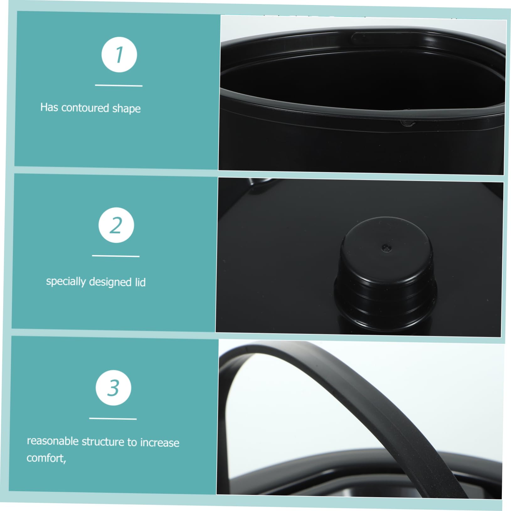 HOMOCONO Portable Potty Bucket with Lid Adult Urinal Kid Urinal for Potty Training Bedside Chamber Pot Urine Pot Lid Plastic Spittoon