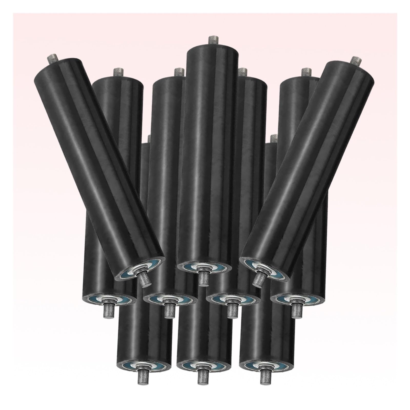 Rouleaux en uréthane pour convoyeur et charges lourdes avec plastique robuste de diamètre 2,4"
