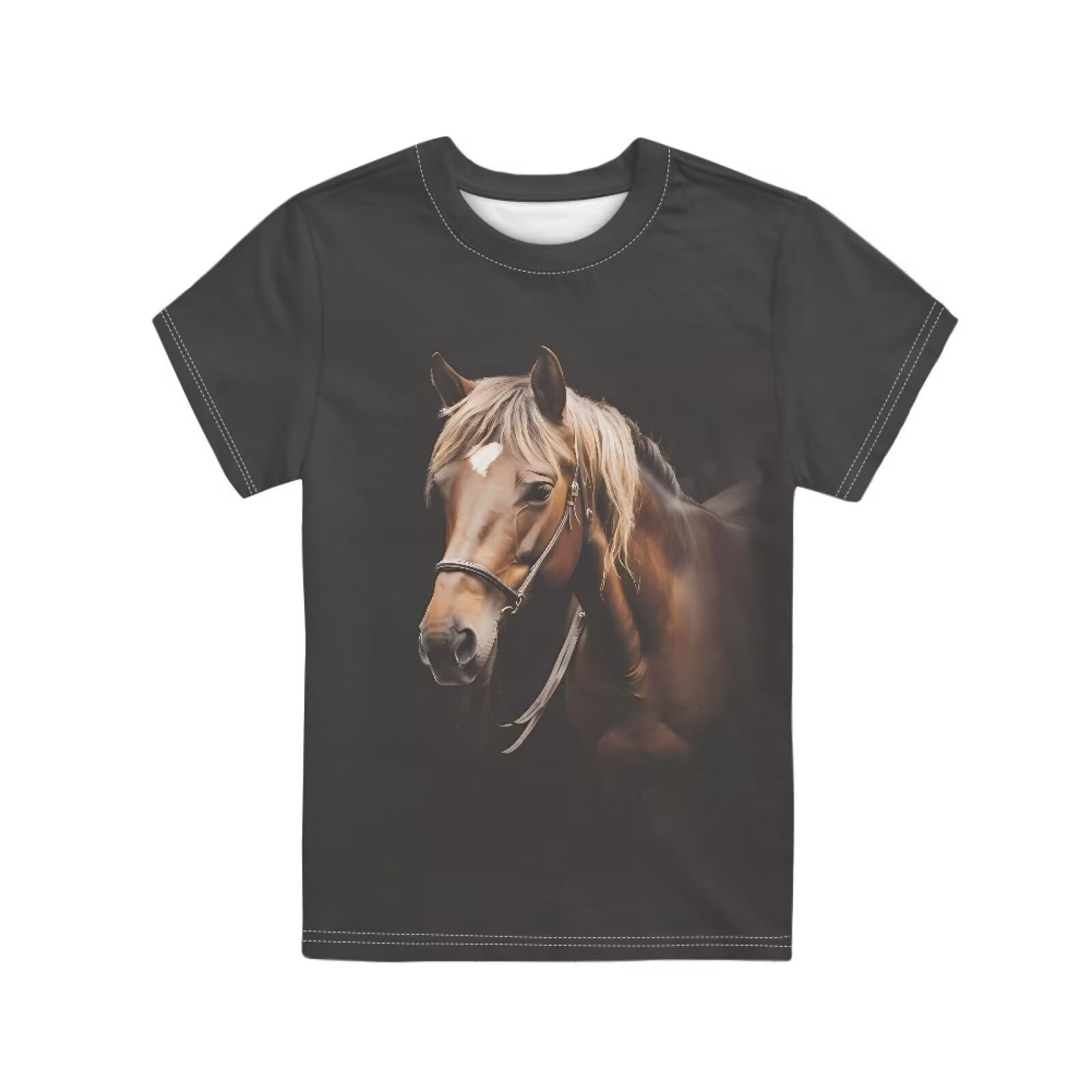 JEOCODY Boys Girls Graphic Tees Funny 3D Printed Short Sleeve T-Shirts 3-16T