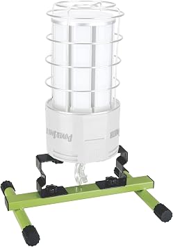 Portable H-Shaped Stand for LED High Bay Temporary Work Lights with Rubber Feet