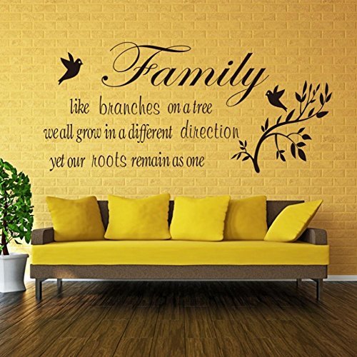 Buy ARWY Family Wall Sticker for Bedroom wallstickers for Home 'Family