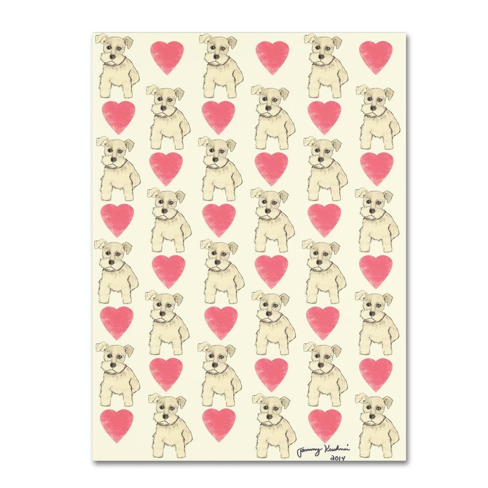 Dog Pattern by Tammy Kushnir, 24x32-Inch Canvas Wall Art