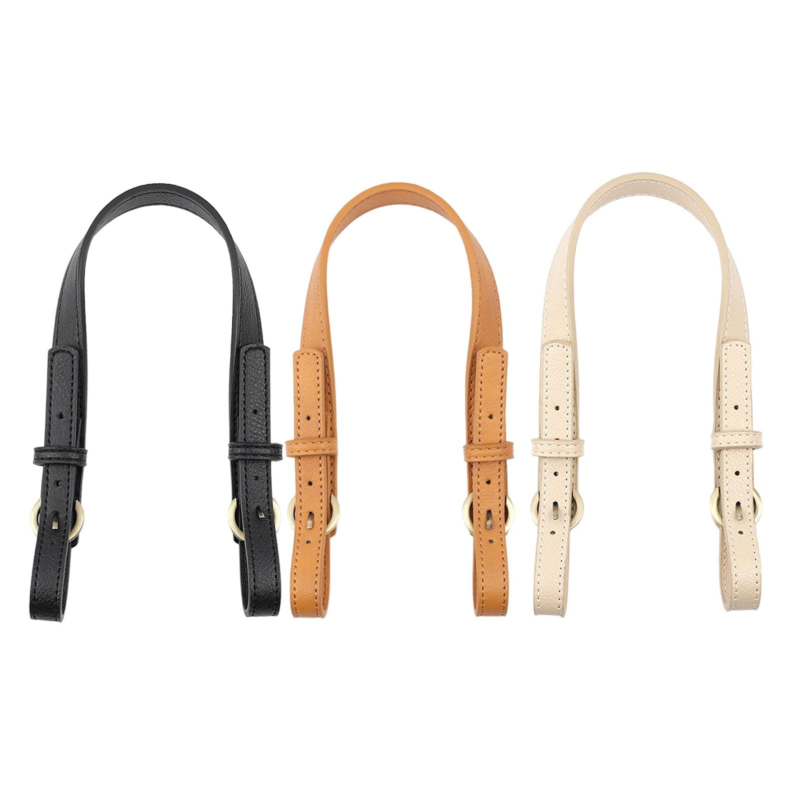 snappsy Leather Bag Strap DIY Detachable Adjustable Bag Handle Replacement 2cm Wide Black-picture-8