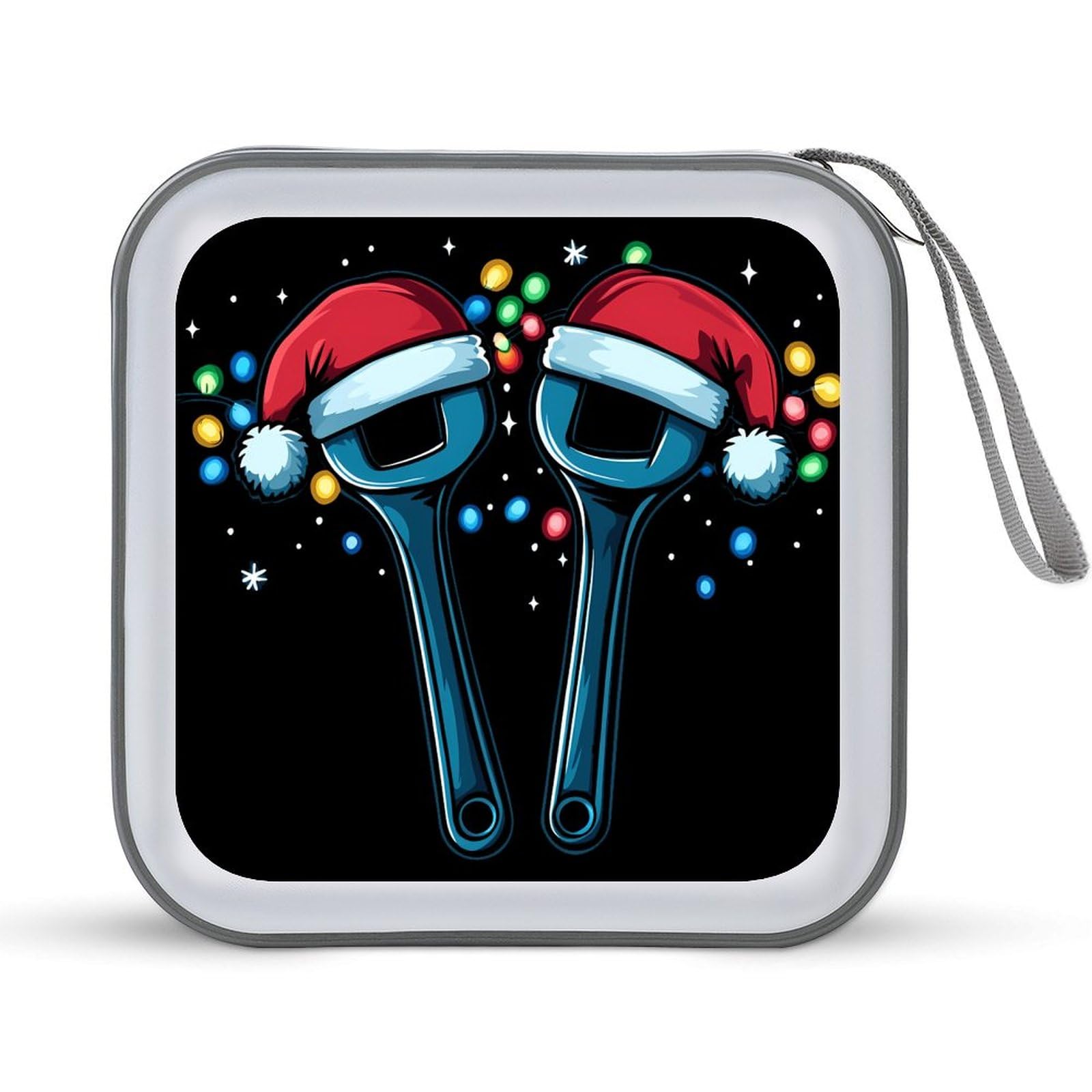 Tool Wrench Mechanic Christmas CD Case Plastic DVD Case Holder Wallet Disc Storage Organizer for Car Travel