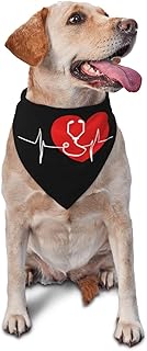Stethoscope Heartbeat Doctor Nurse Triangle Dog Bandana Scarf Accessories for Pet Bibs