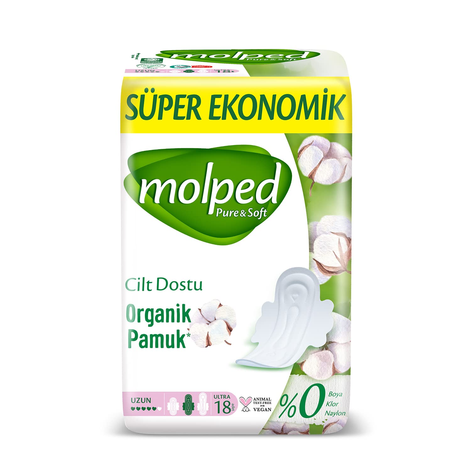 Molped Pure Soft Süper Ekonomi Uzun 18'li