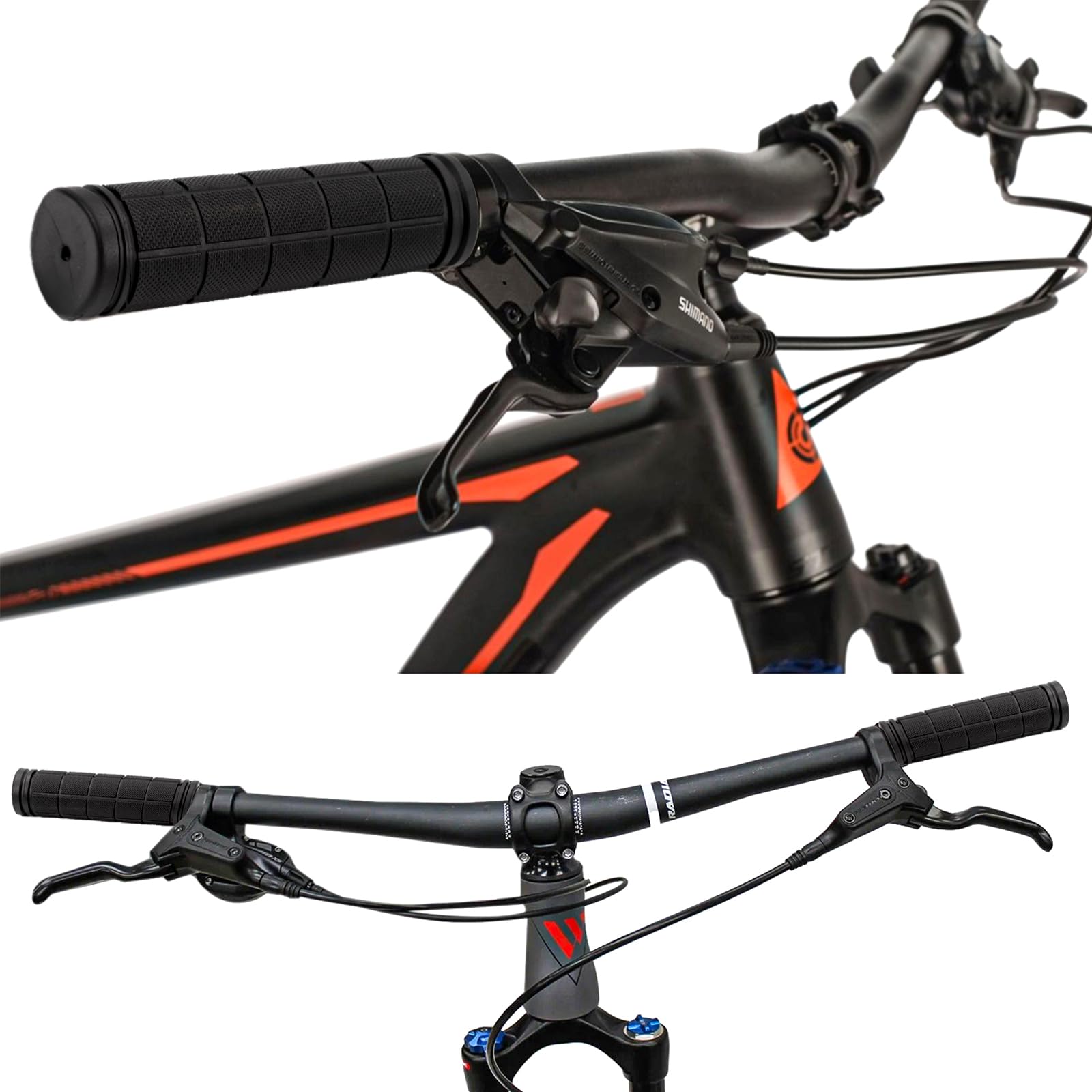 Lot De 4 Poignées De Guidon De Vélo Antidérapantes En Caoutchouc