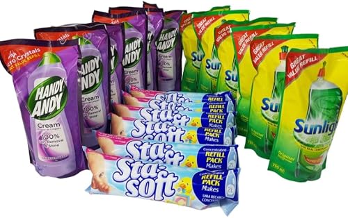 Handy Andy, Sunlight & Sta-Soft Household Cleaning Refill Bundle