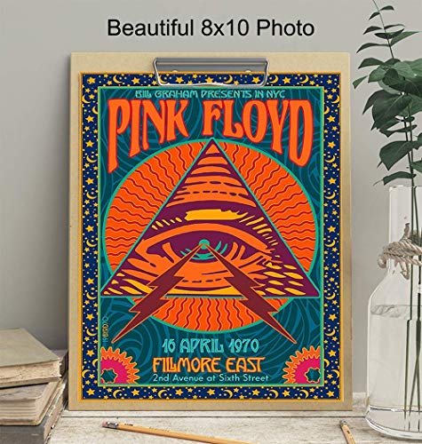 Yellowbird Art & Design Concert Posters - 8X10 Retro Vintage Music Poster - Pshycadellic Room - Wall Art For Teen Room Decor thumb #3