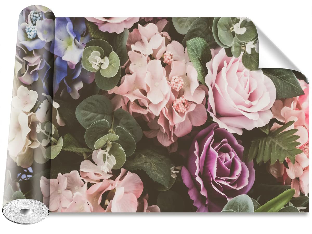 Papier peint fleurs moderne 250x104cm pour salon chaleureux et lumineux