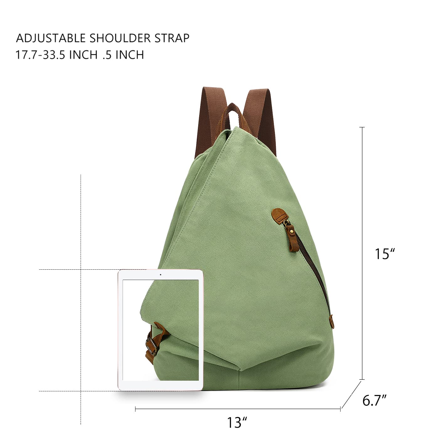 Zaino vintage in tela - Zaino da viaggio grande casual Zaino da viaggio all'aperto Zaini da trekking Borsa a tracolla per uomo Donna