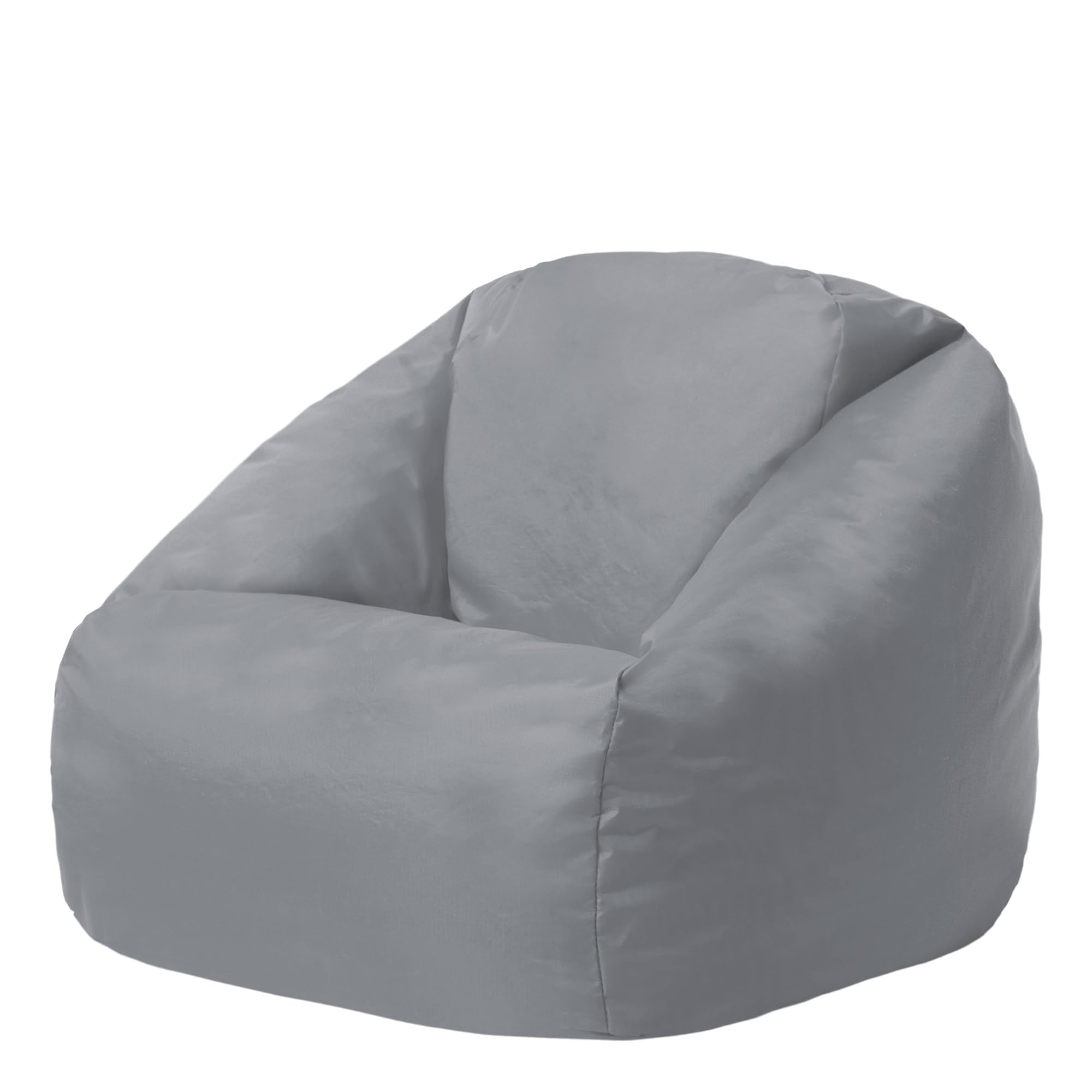 Bean Bag Bazaar Hi-Rest Kids Bean Bag Chair, Grey, Indoor Outdoor Water-Resistant Fabric, Kids Chair with Filling Included, Garden, Outdoor Seating, Playroom, Bedroom
