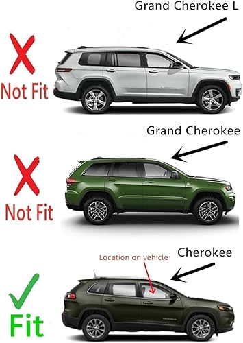 Miniatura 2 de Vidrio laminado para puerta delantera derecha del pasajero compatible con modelos Jeep Cherokee 2014-2023