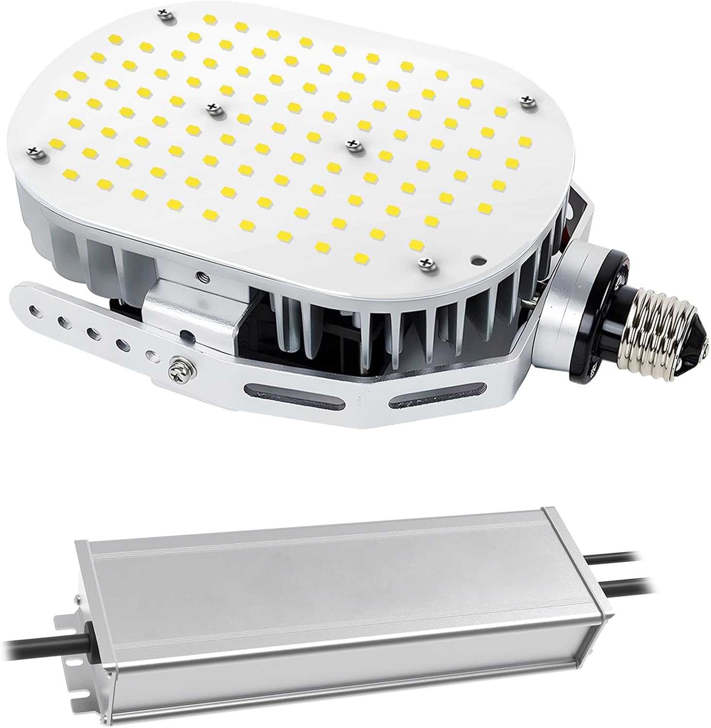 75W LED Shoebox Retrofit Kits, 10125LM LED Parking Lot Light Replace 350 MH/HPS/HID, 5000K E39 Mogul Base Retrofit Lights for Parking Lot Flood Lighting, AC 100-277V ETL DLC Listed
