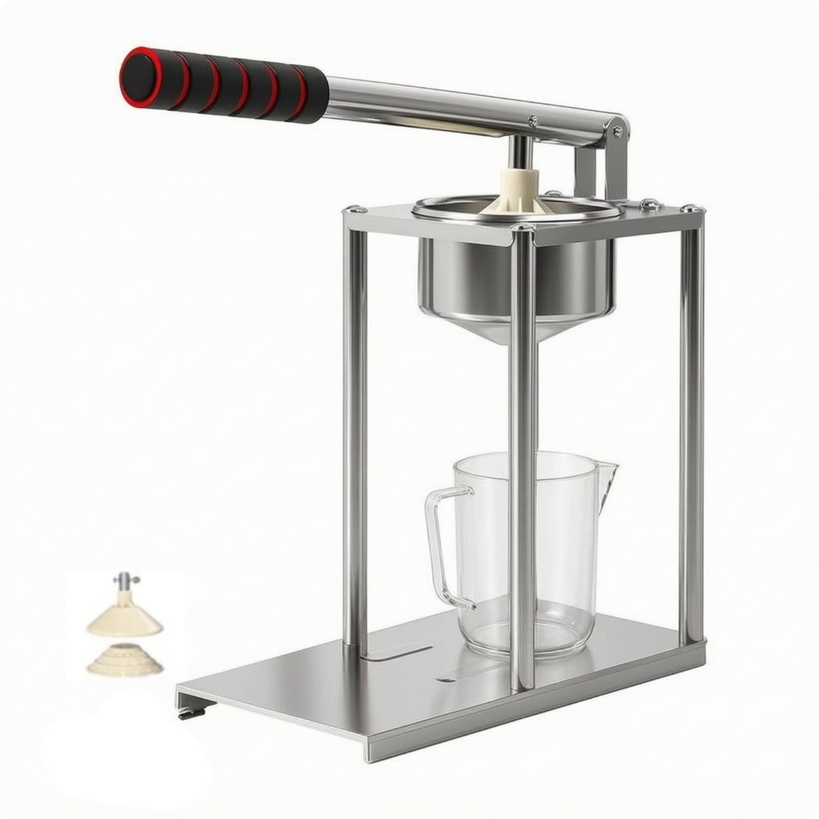 Amagogo Spremiagrumi a Leva Antiscivolo Utensile Base Rettangolare Stabile, Robusto, Spremifrutta, per Bar, Chiosco, professionisti del bar, Testa A Punta